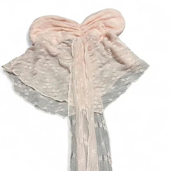 Vintage Y2K sheer lace butterfly top ποΈβ¨ size Large - Picture 3 of 7